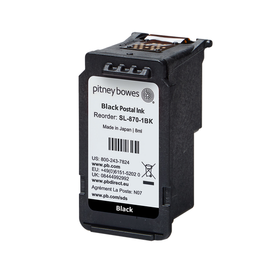 Pitney Bowes SendPro Mailstation Ink Cartridge - Original BLACK Ink